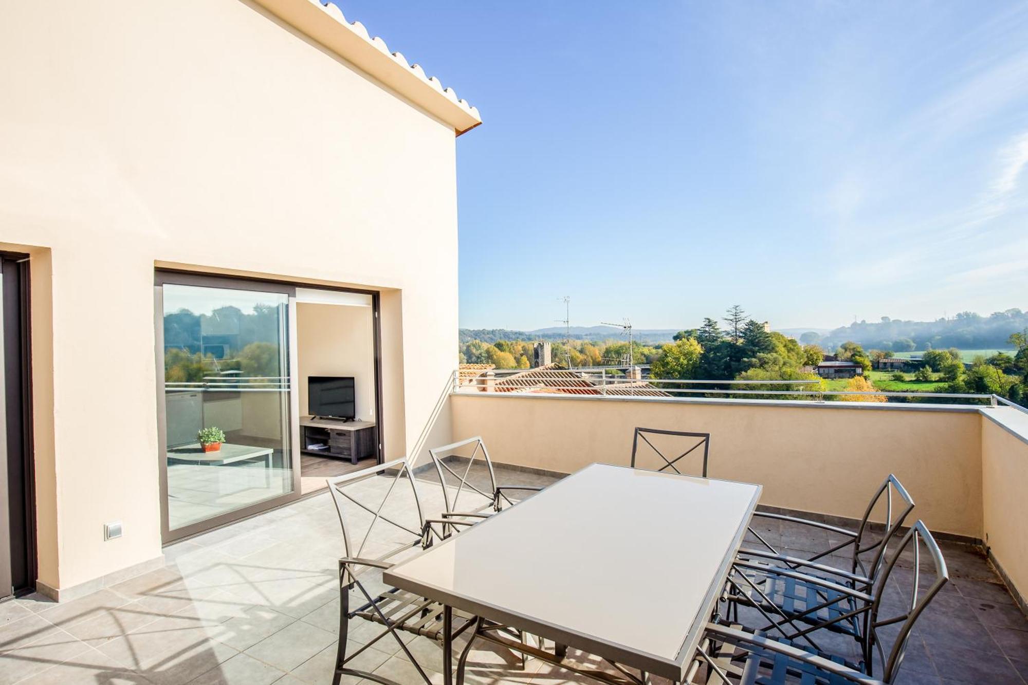 Besalú 3 modern apt w terrace y great views ac Exterior foto
